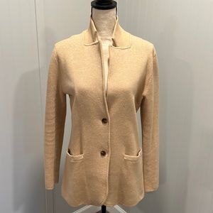 J Crew Mercantile Beige Sweater-Blazer